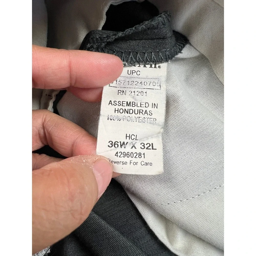 Farah Dress Pants Mens 36x32 Gray Double Pleated Cuffed Straight Leg Trousers